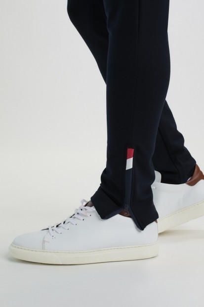 Bas de jambe zippé avec détails tricolore (bleu / blanc / rouge)